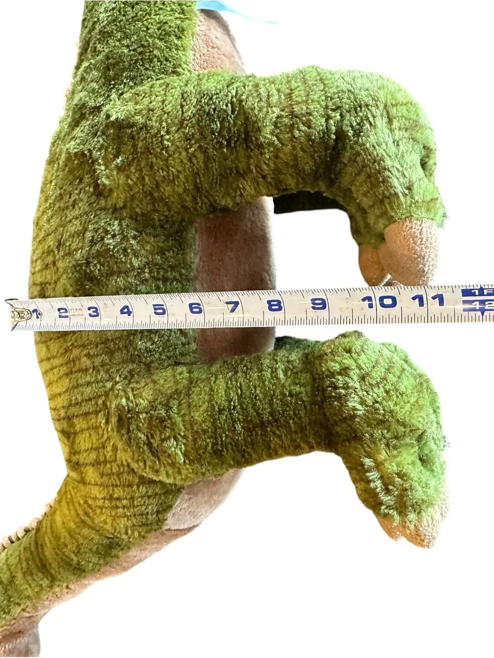 Fiesta Vtg Stuffed Plush Green Jumbo Dinosaur Large 36” Brontosaurus Nursery Tan